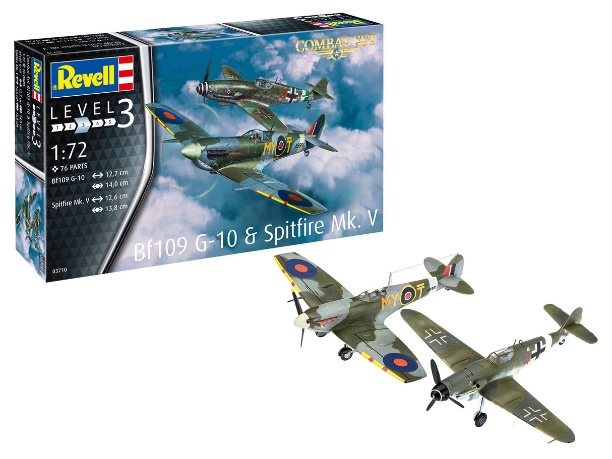 Combat Set Messerschmitt Bf109G-10 & Spitfire Mk.V