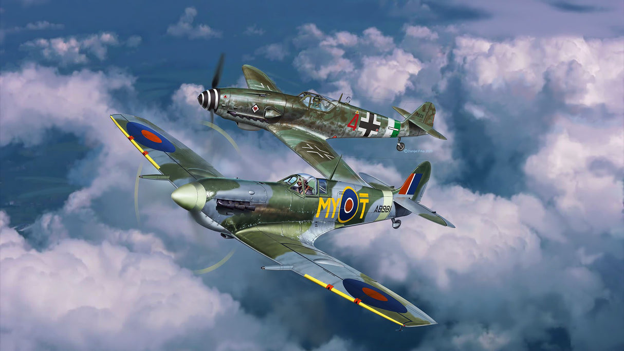 Combat Set Messerschmitt Bf109G-10 & Spitfire Mk.V