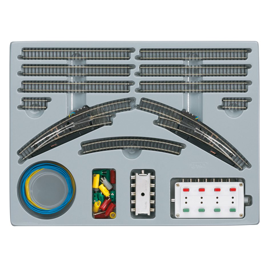 Christmas Starter Set. Exclusively for the USA 120 Volts. Steam Freight Train with an Oval of Track