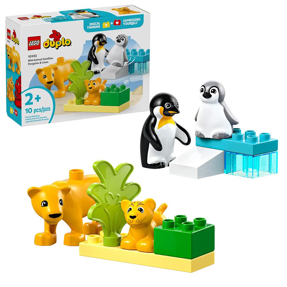 Wild Animal Families: Penguins & Lions