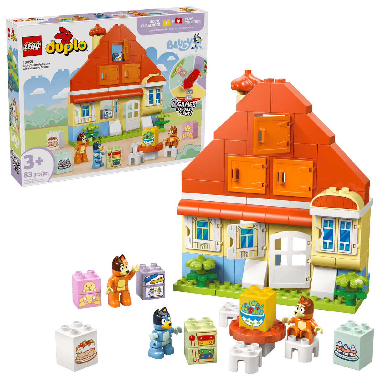 Bluey's Family House with Memory Game