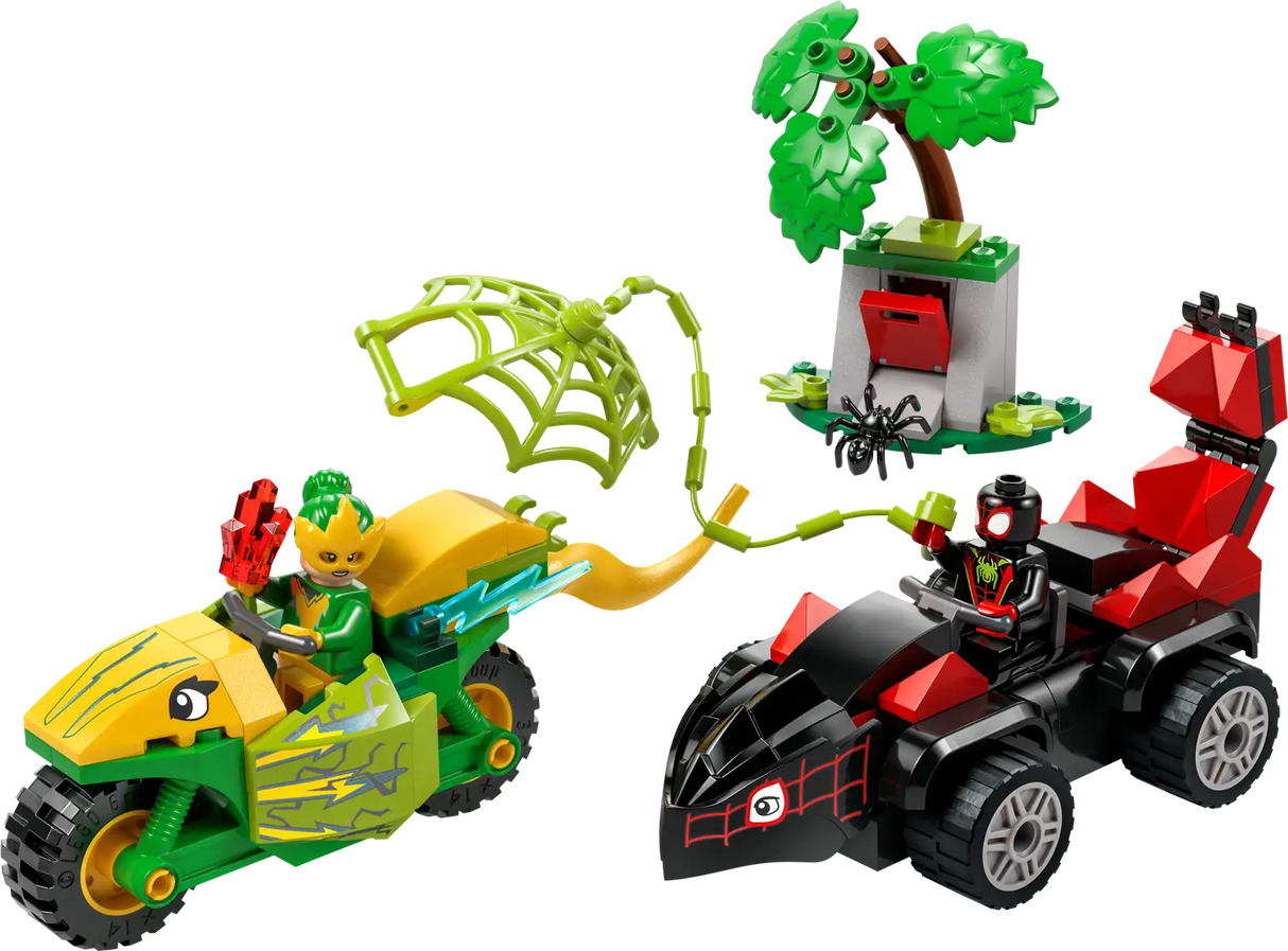 Spin and Electro Dinosaur Vehicle Chase