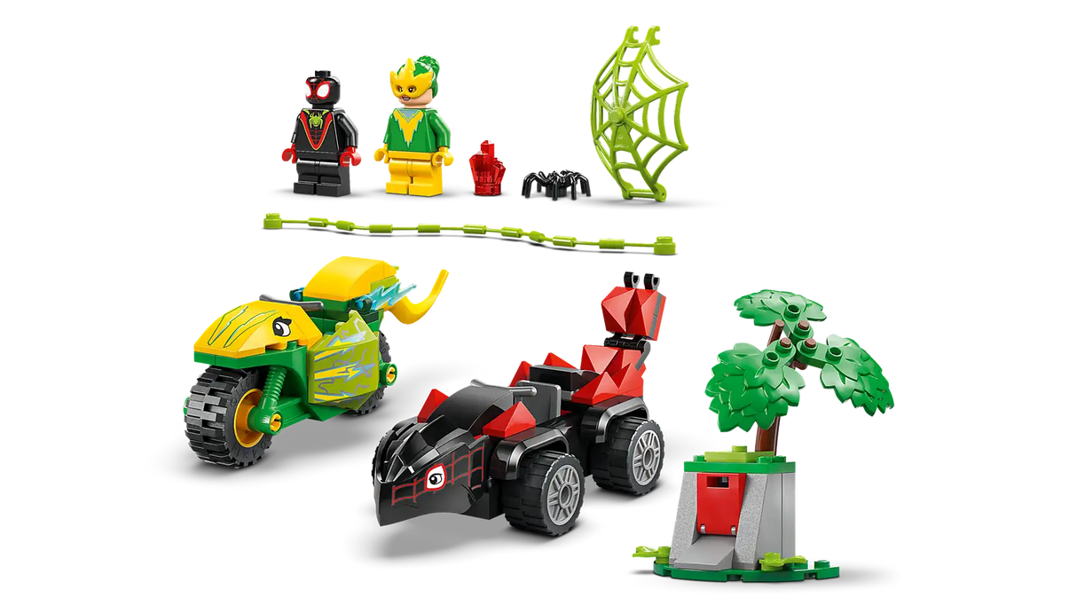 Spin and Electro Dinosaur Vehicle Chase