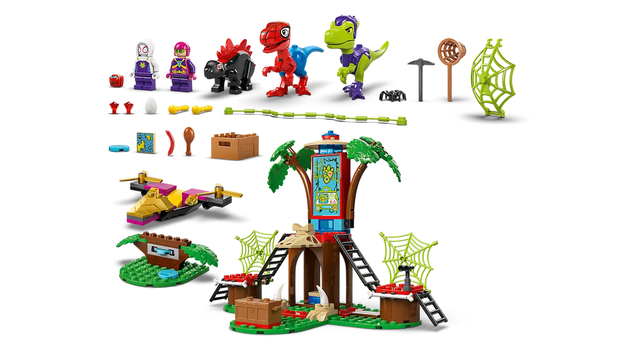 Spidey and Gobby's Raptor Battle at Tree House HQ