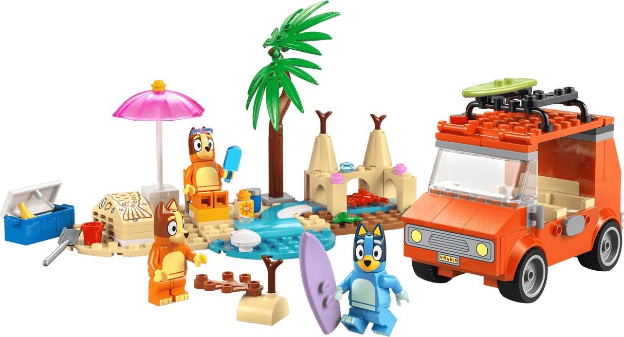 Bluey's Beach & Family Car Trip