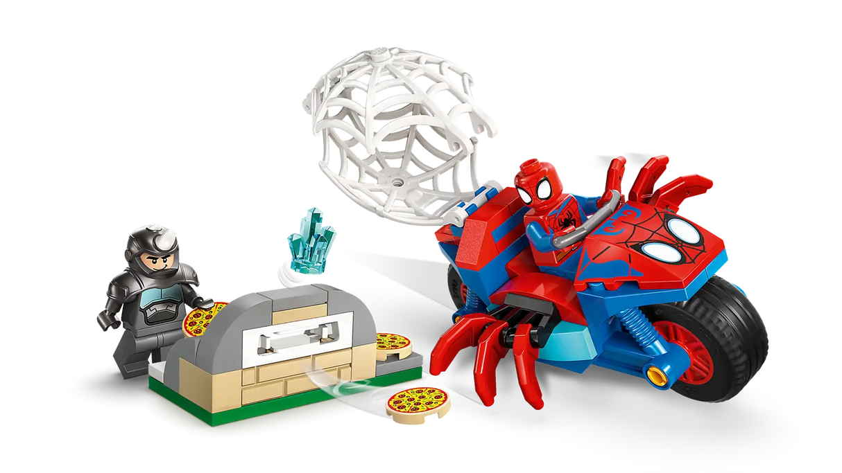 Spidey on his Motorcycle vs. Rhino