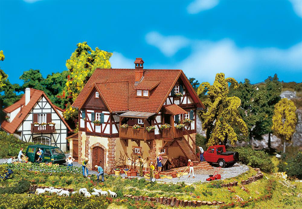 Railway shack with railway attendant