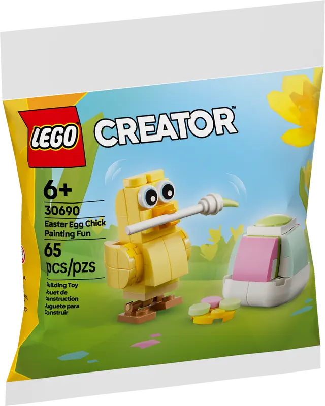 Easter Egg Chick Painting