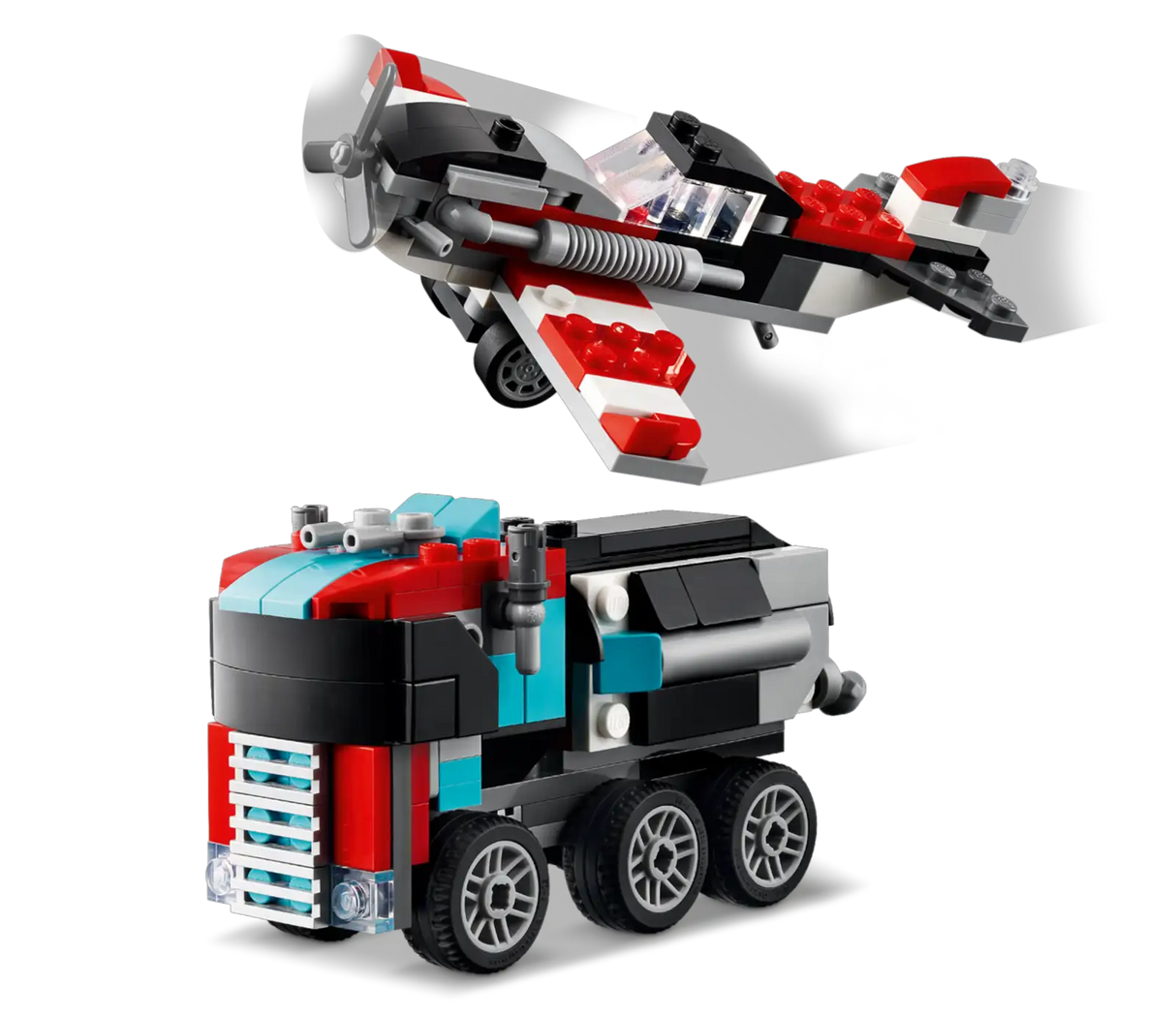 Flatbed Truck With Helicopter