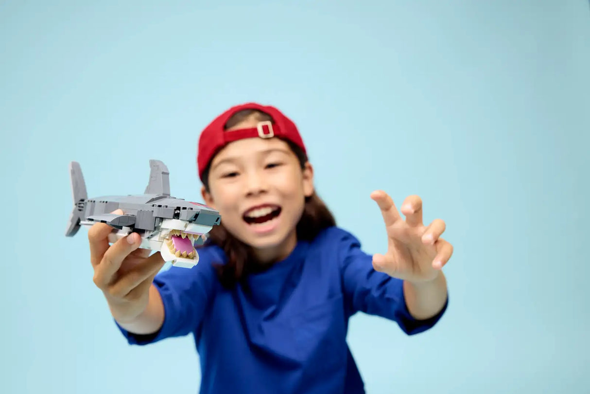 Fierce Shark with a Treasure Chest