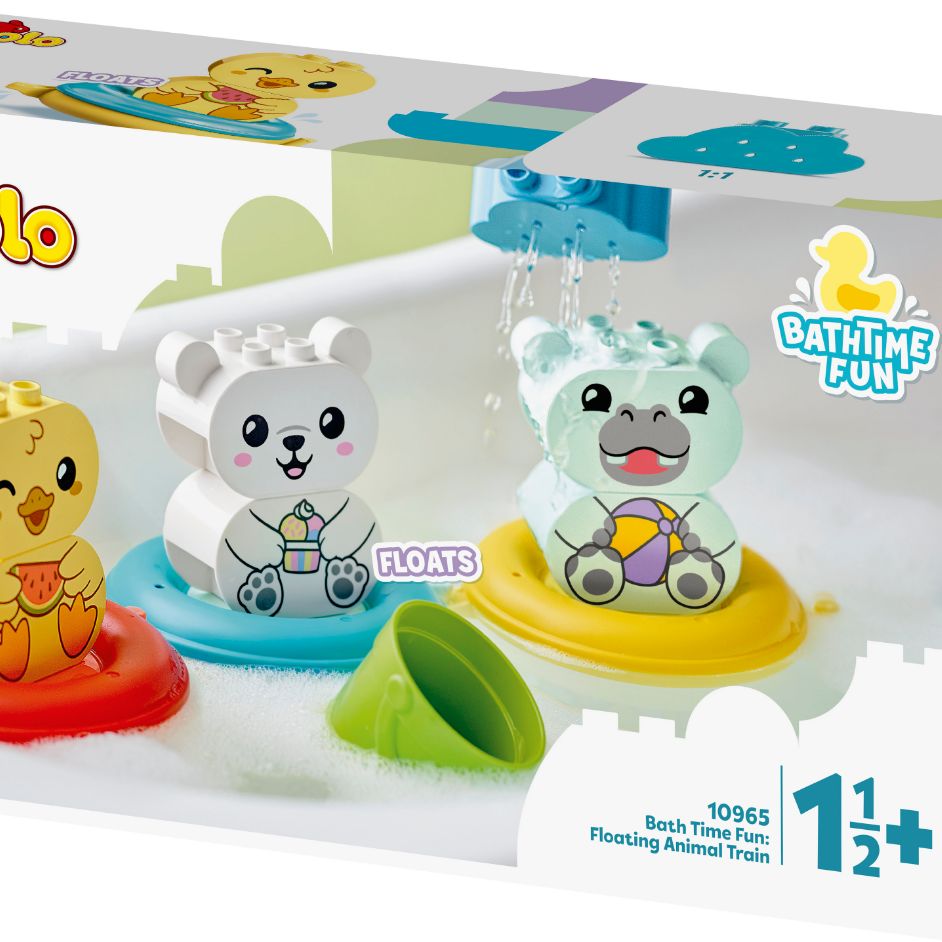 Bath Time Fun: Floating Animal Train