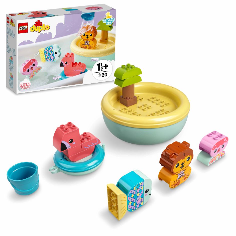 Bath Time Fun: Floating Animal Island
