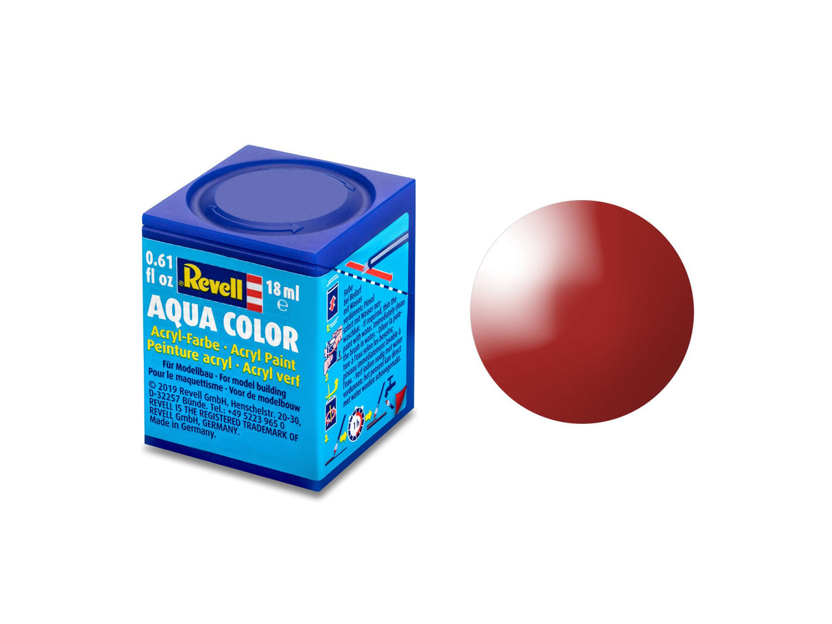 Fire red, shiny RAL 3000 Aqua Color 18 ml