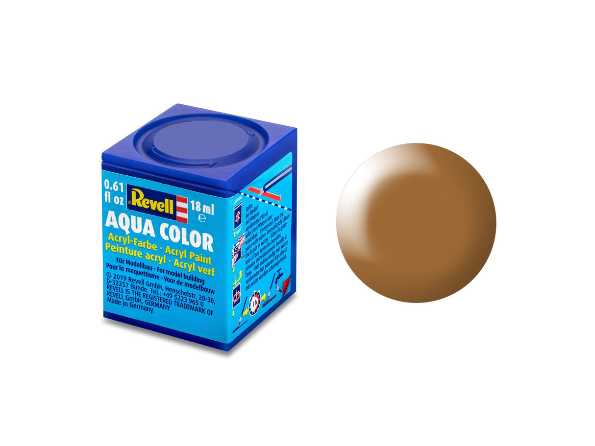 Wood-brown, silk matt Aqua Color 18 ml