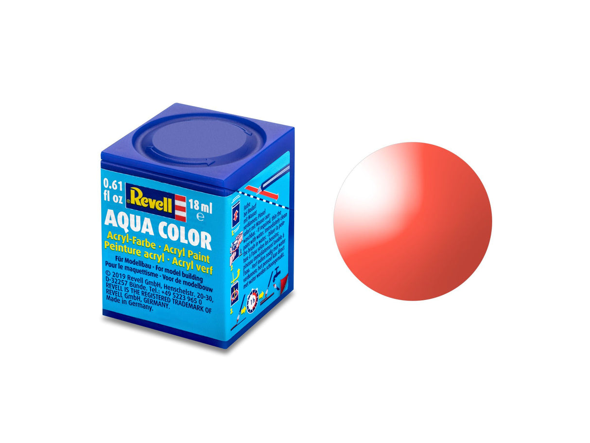 Aqua red, clear