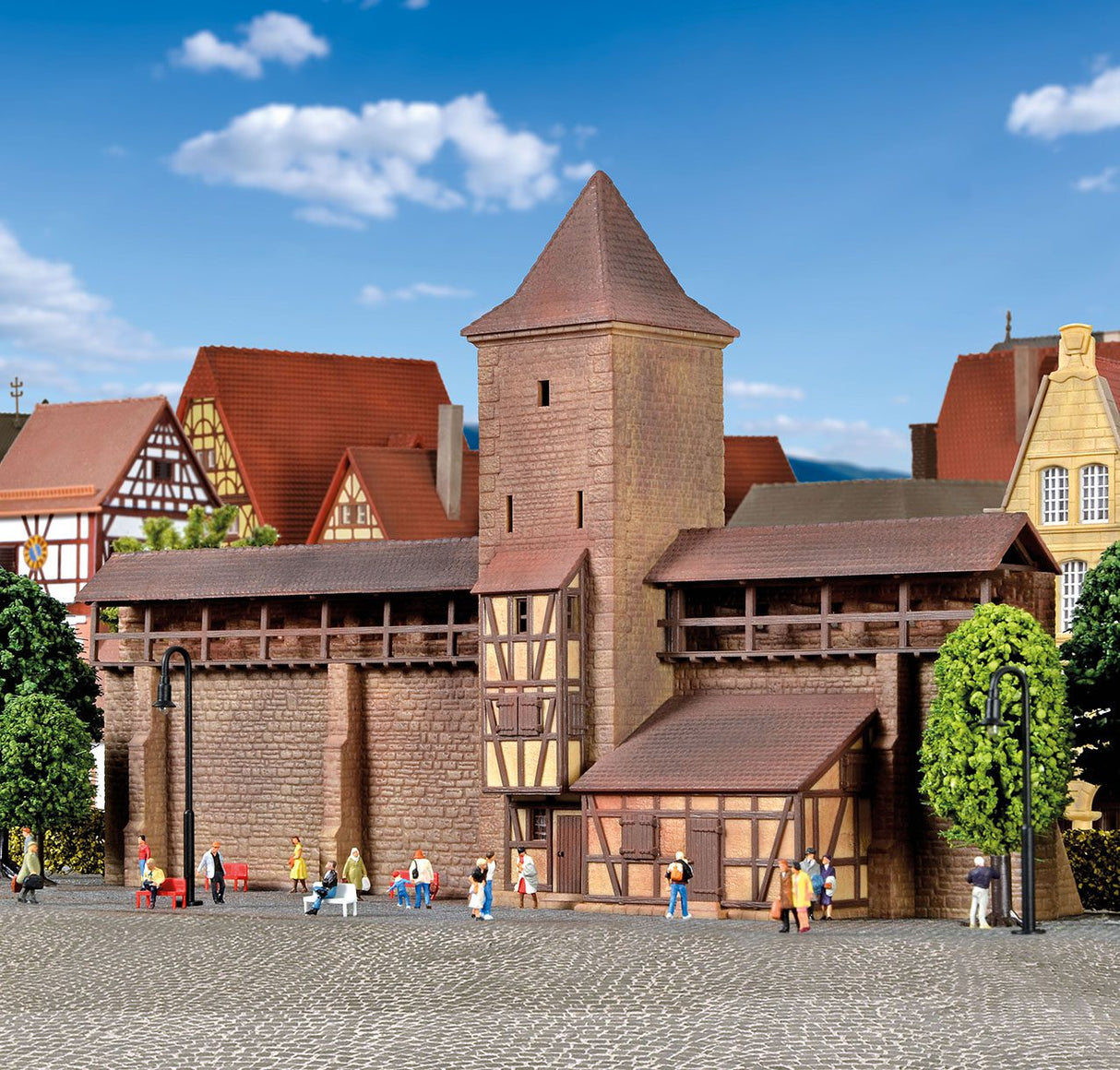 Defence Tower with Wall in Rothenburg