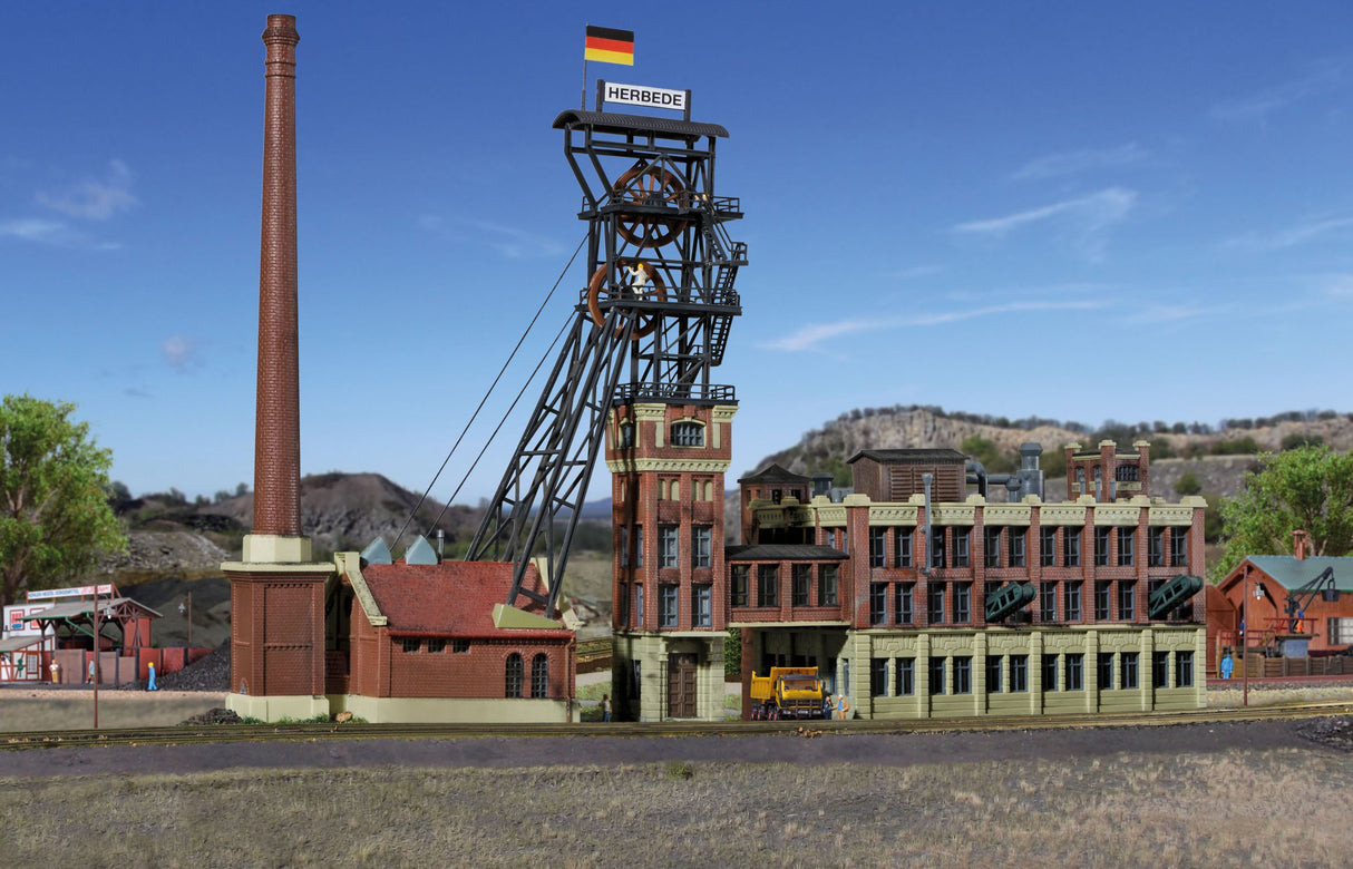 Mine Head Tower with Machine House and Coal Washery