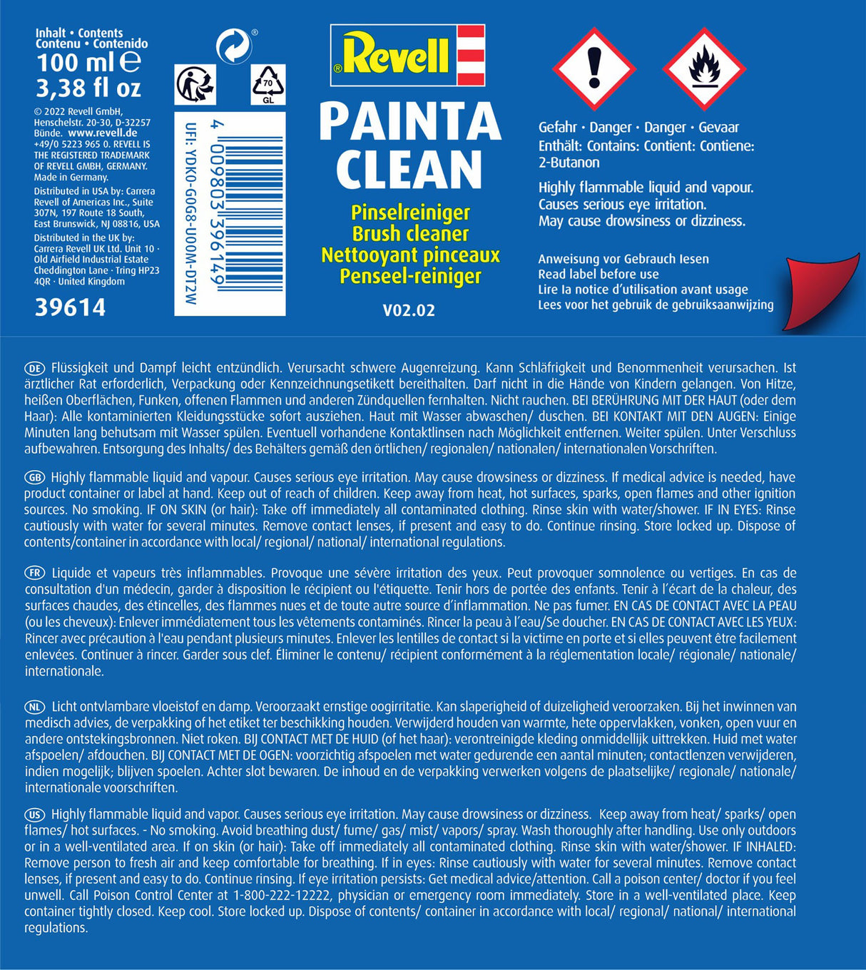 Painta Clean, brush cleaner 100ml