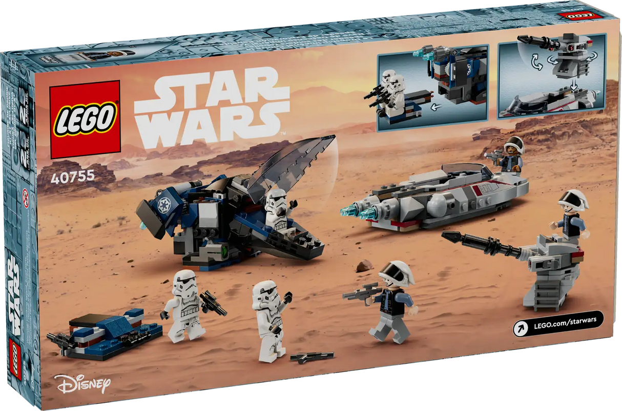 Imperial Dropship vs. Rebel Scout Speeder