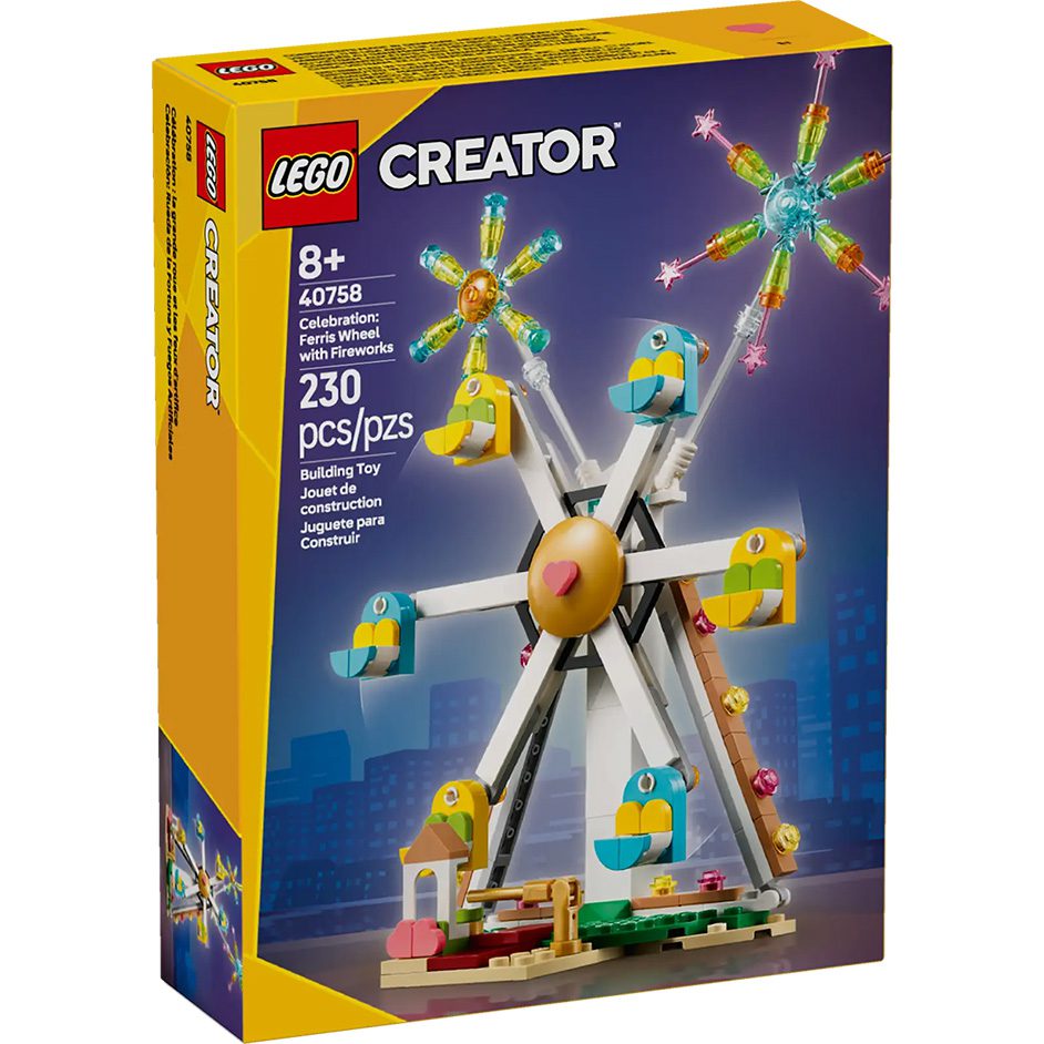 Celebration: Ferris Wheel with Fireworks