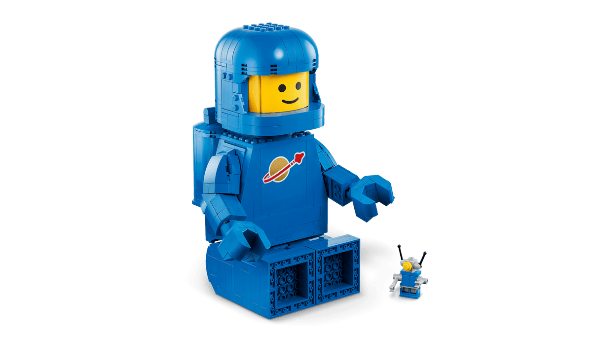 Up-Scaled Blue Astronaut Minifigure
