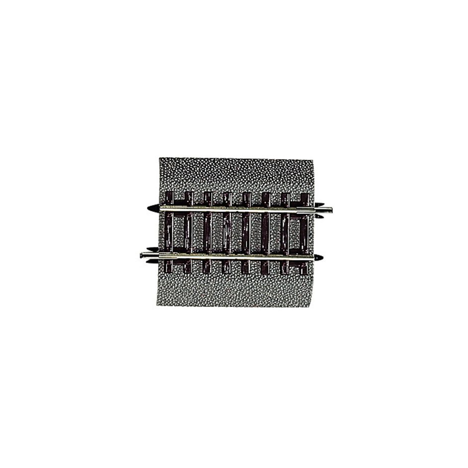 Straight track DG1, diagonal straight element, with bedding