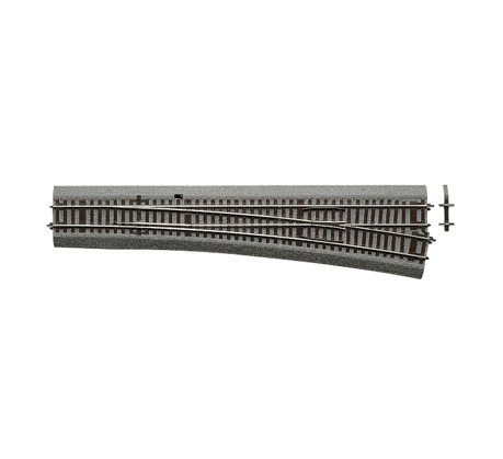 Curved track R6 with bedding.