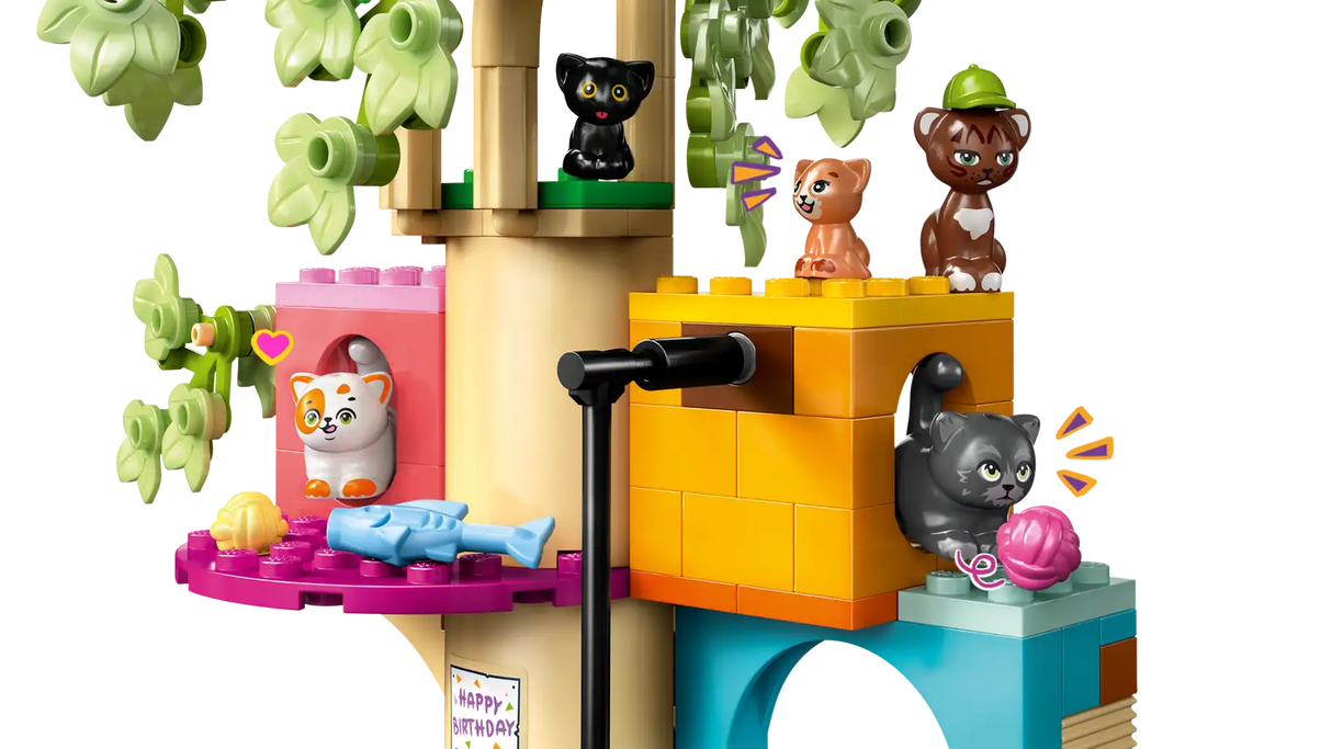 Cat Birthday Party & Tree House