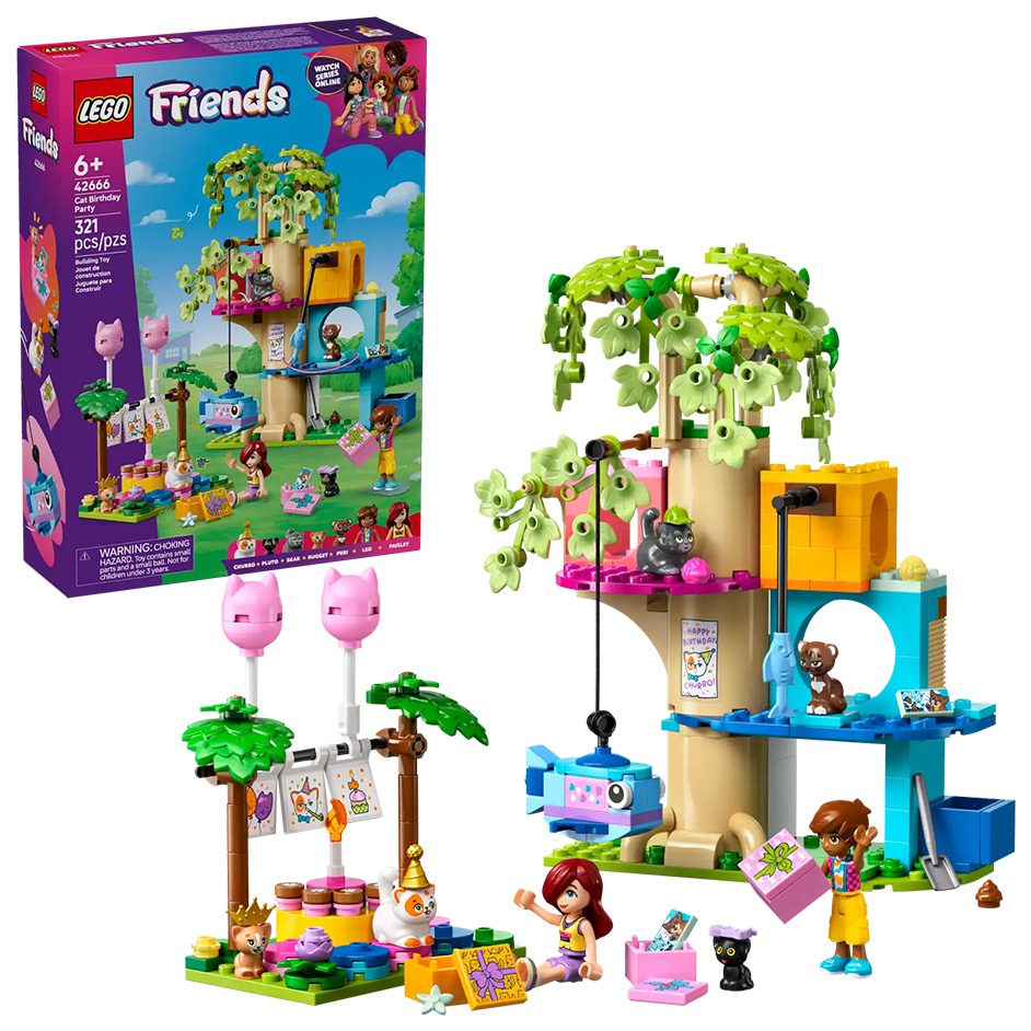 Cat Birthday Party & Tree House