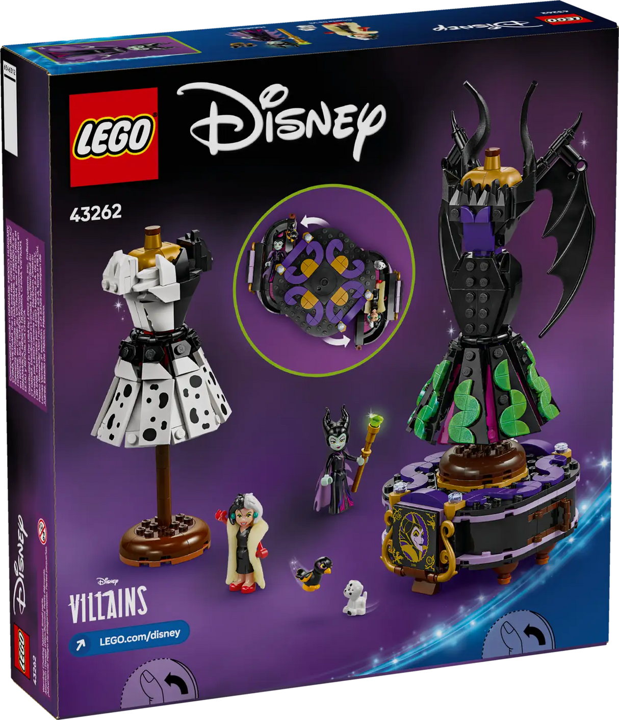 Maleficent's and Cruella de Vil's Dresses