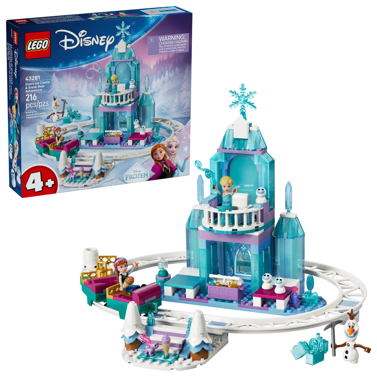 Elsa's Ice Castle & Snow Ride Adventure