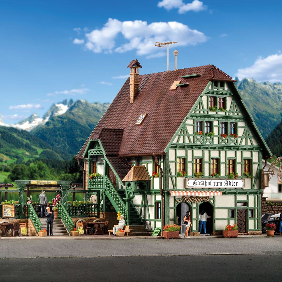 Inn with Butcher‘s Shop, Interior and LED Lighting, Functional Kit