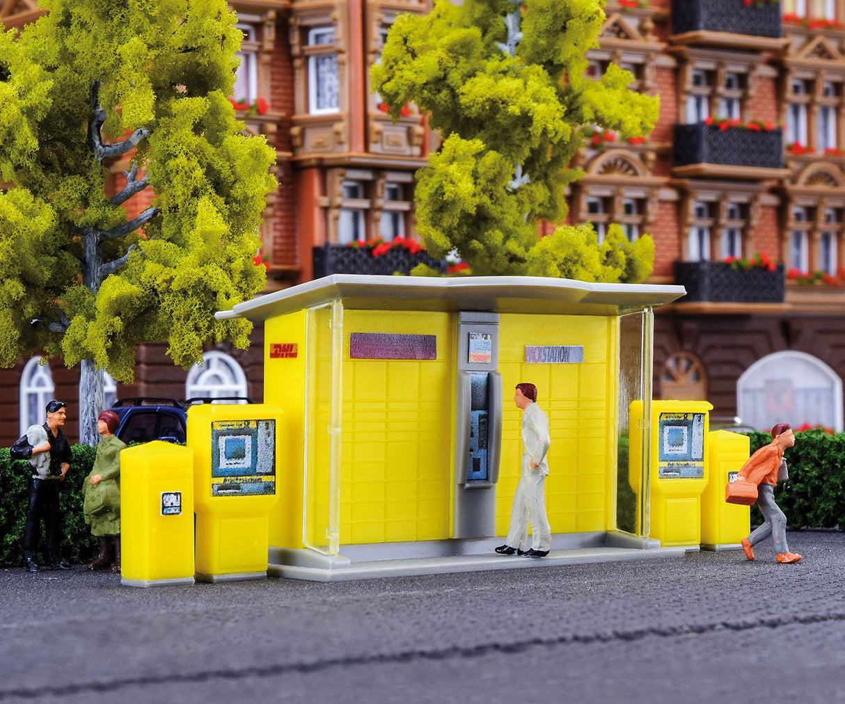 DHL Pick-Up Station with Letter Boxes and Stamp-Machine