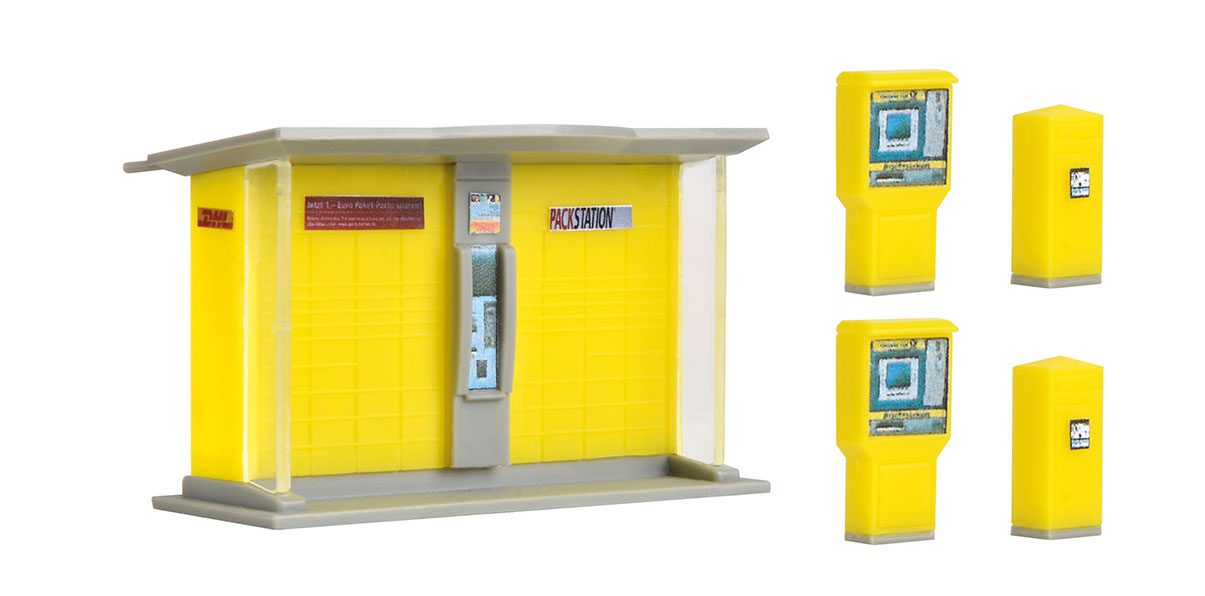 DHL Pick-Up Station with Letter Boxes and Stamp-Machine