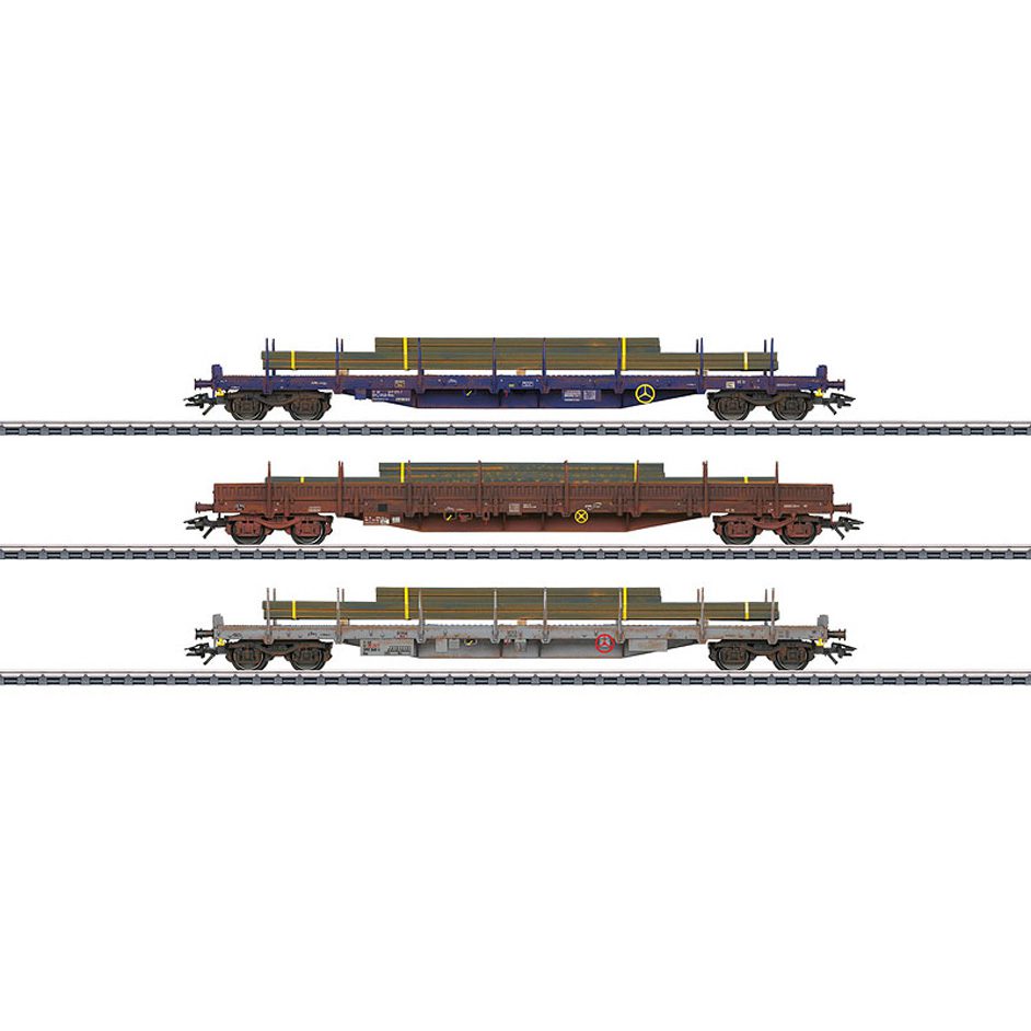 Set of twelve NS container wagons