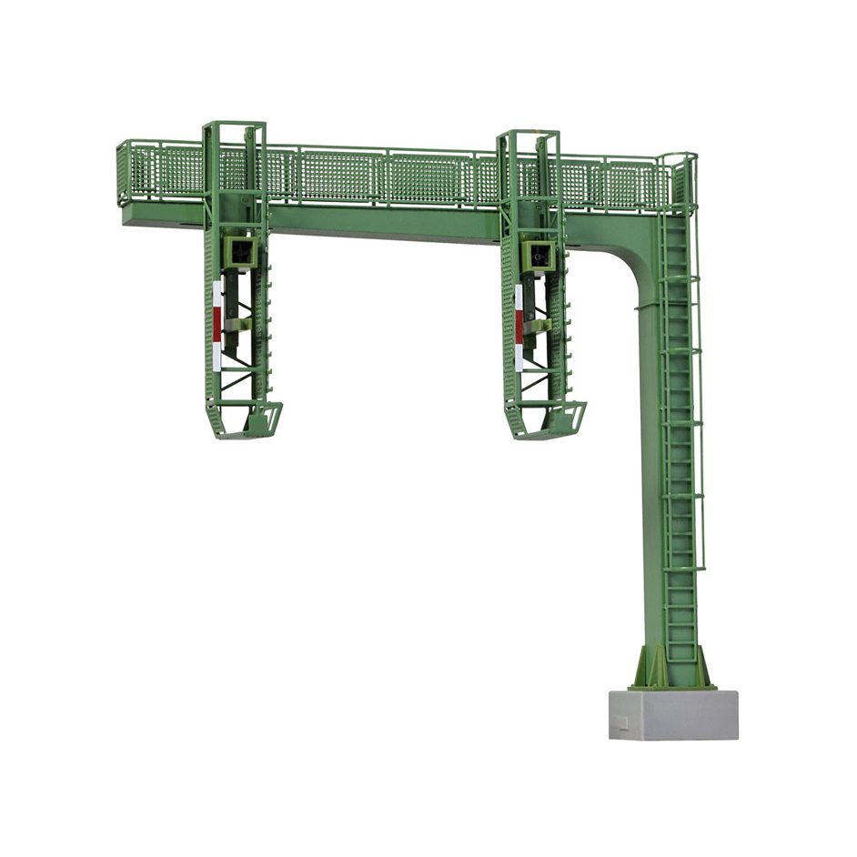 H0 Signal Bridge with 2 Entry Signals and Multiplex-Technology