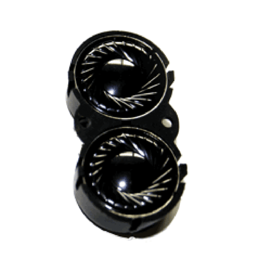 Two loudspeakers 16mm, oval, 100 Ohm
