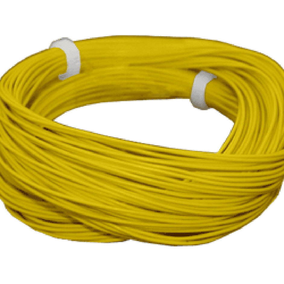 High flexible cable, diameter 0.5mm, AWG36, 2A, colour yellow