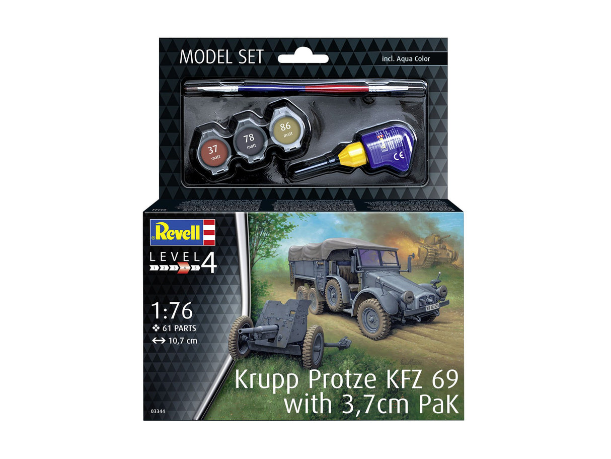 Model Set Krupp Protze KFZ 69 with 3,7cm Pak