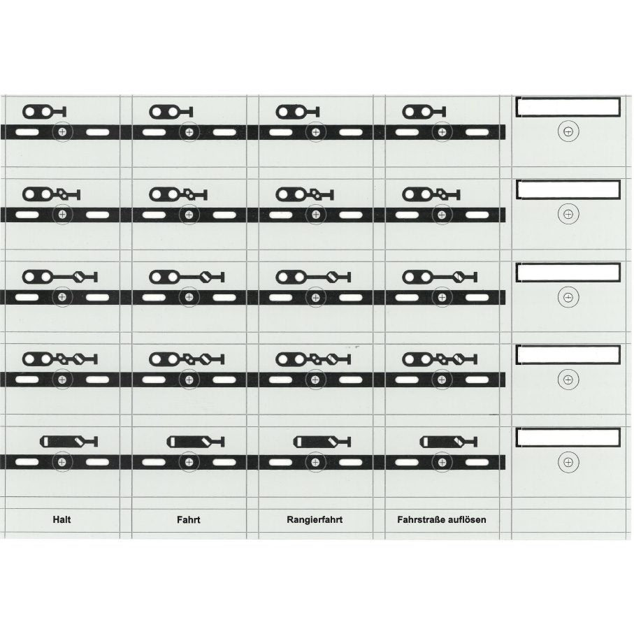 Track-Control foil Signal symbols