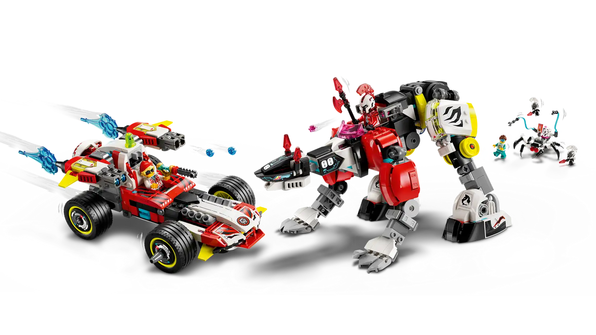 Cooper's Tiger Mech & Zero's Hot Rod Car