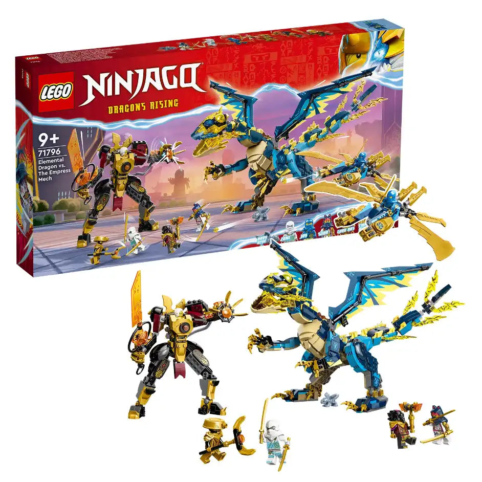 Elemental Dragon vs. The Empress Mech