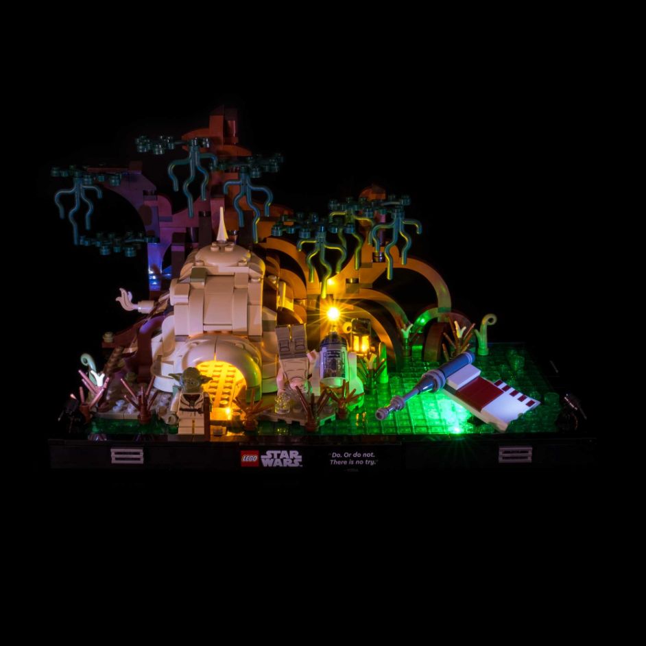 Light My Bricks (LMB) Light kit for LEGO # 75330 Dagobah Jedi Training Diorama