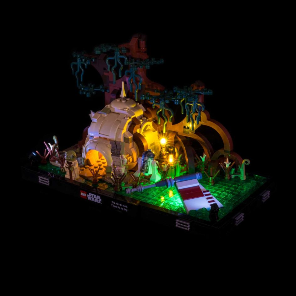 Light My Bricks (LMB) Light kit for LEGO # 75330 Dagobah Jedi Training Diorama