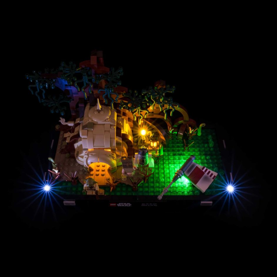 Light My Bricks (LMB) Light kit for LEGO # 75330 Dagobah Jedi Training Diorama