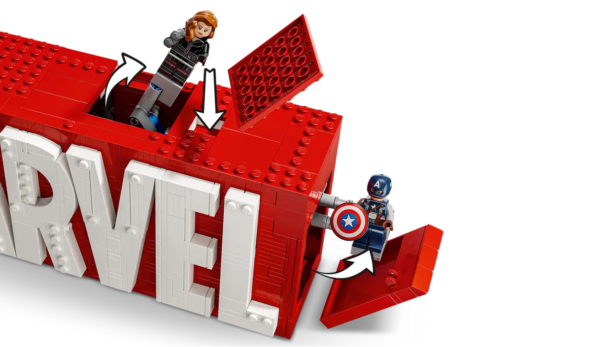 Marvel Logo & Minifigures