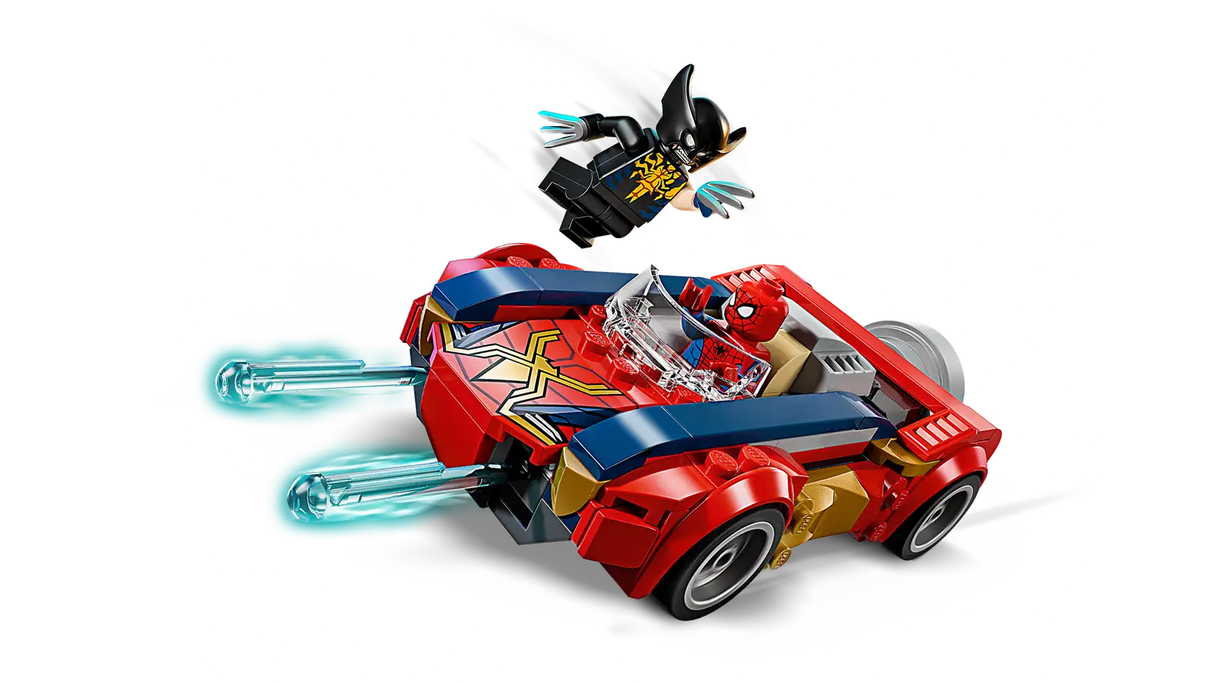 Spider-Man Car vs. Venomized Wolverine