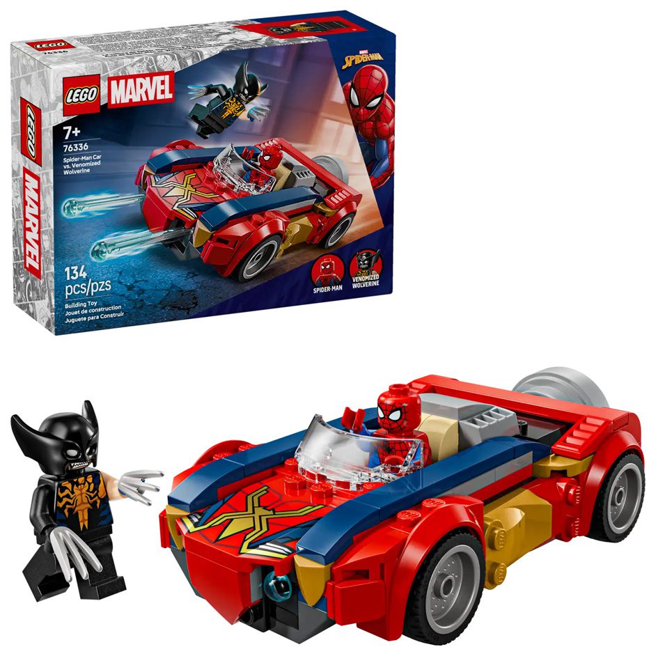 Spider-Man Car vs. Venomized Wolverine