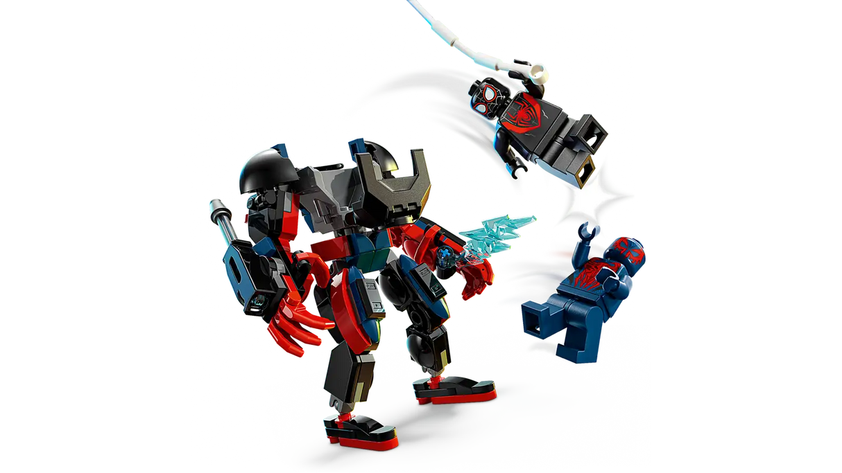 Miles Morales Mech vs. Spider-Man 2099