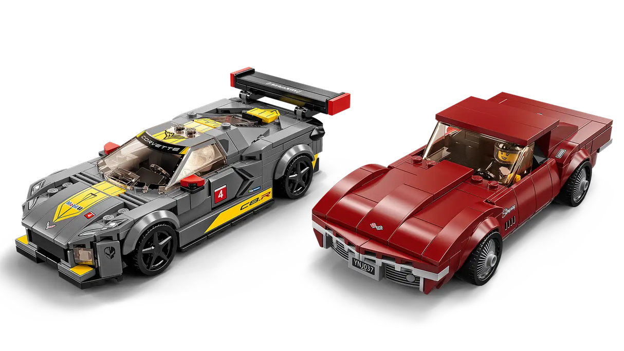 Chevrolet Corvette C8.R Race Car and 1968 Chevrolet Corvette